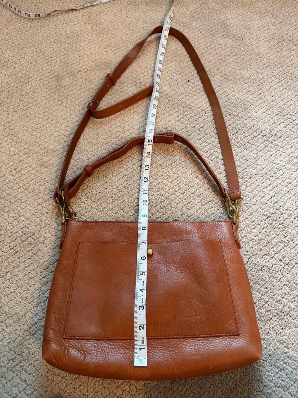 Madewell The Transport Shoulder Crossbody Bag - English Saddle - Picture 5 of 9